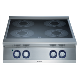 Sporák so sklokeramickou doskou, 4 zóny, bez podstavby, š. 800mm