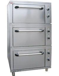 Trojkomorová pec elektrická