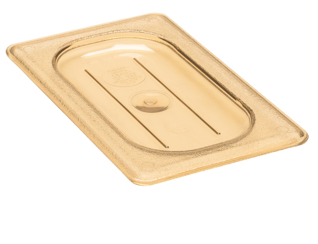 Hladké veko na gastronádobu H-PAN 1/9, 10,8x17,6 cm, jantár
