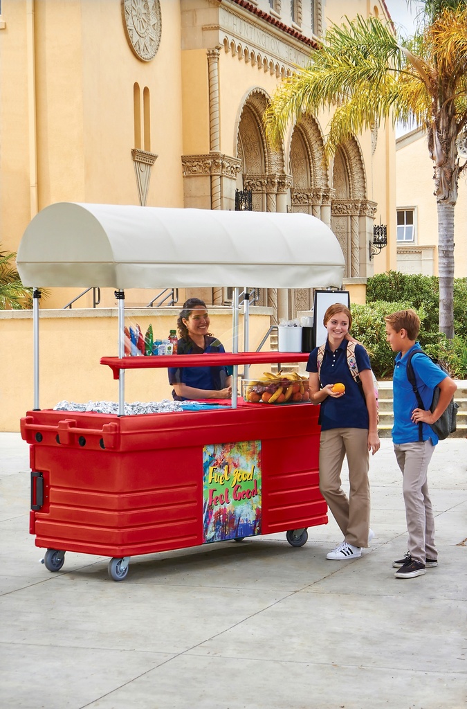 Mobilný stánok 6 x GN1/1, s baldachýnom