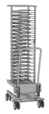 Stojanový vozík na taniere pre typ 20-1/1, na 60 tanierov