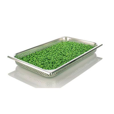 Nádoba dierovaná z nerezovej ušľachtilej ocele 1/1 GN, 55 mm hlboká 