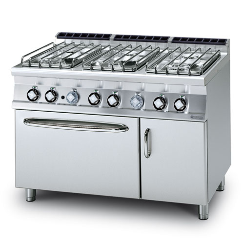 Sporák kombin., skrinka, 6xhorák