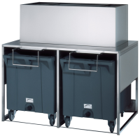 Zásobník na ľad Double Roller Bin 100, 2 x 108 + 50 kg
