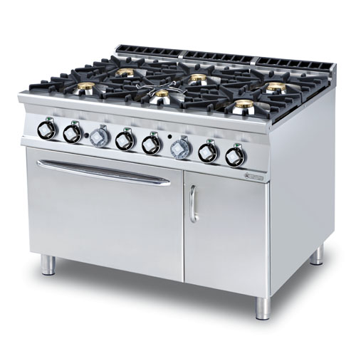 Sporák kombin., skrinka, 6xhorák, 1200/900