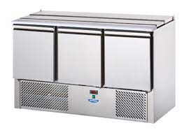 Šalátový stôl, 3 - dverový, GN 1/1