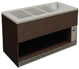 Bufetový stôl Bain Marie na 4 x GN1/1-200