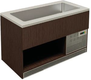 Bufetový stôl chladiaci na šaláty na 4 x GN1/1-200 mm