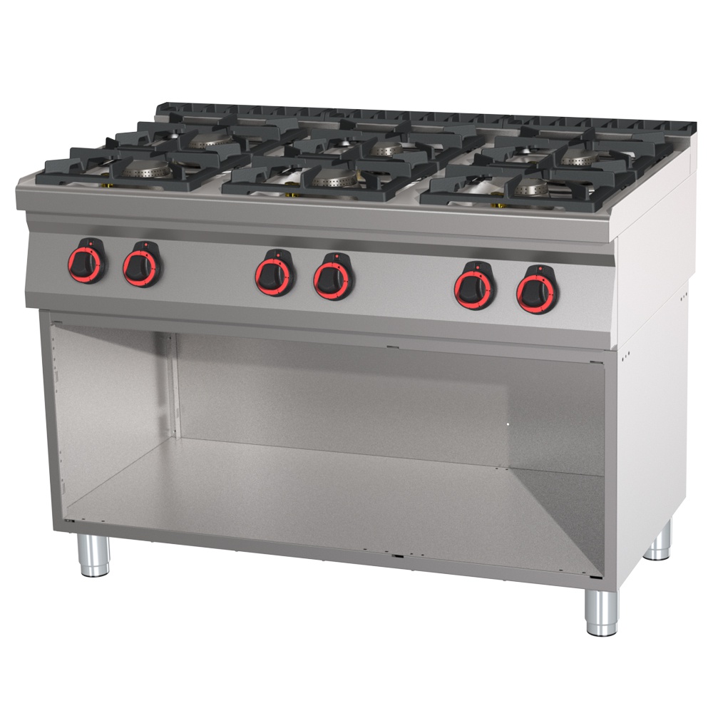 Varidlo plyn., 6xhorák, 1200/700