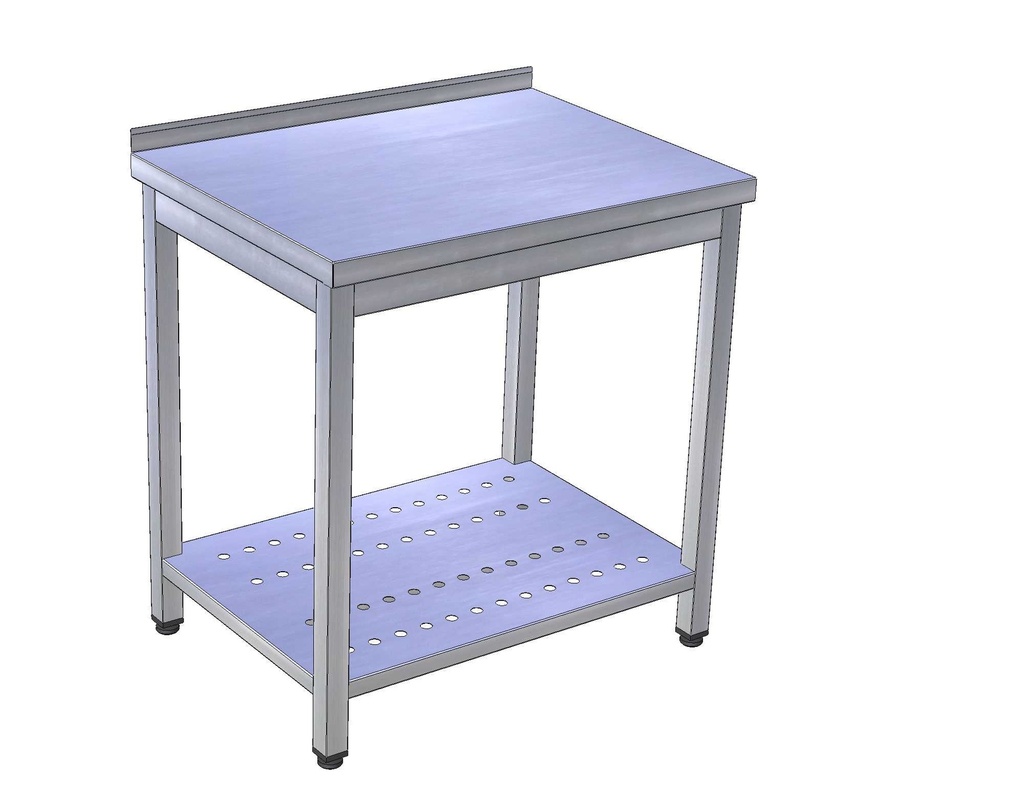 Pracovný stôl s dierovanou policou