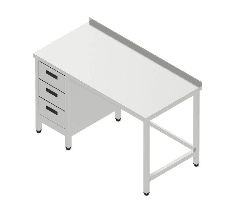 Pracovný stôl so zásuvkovým blokom