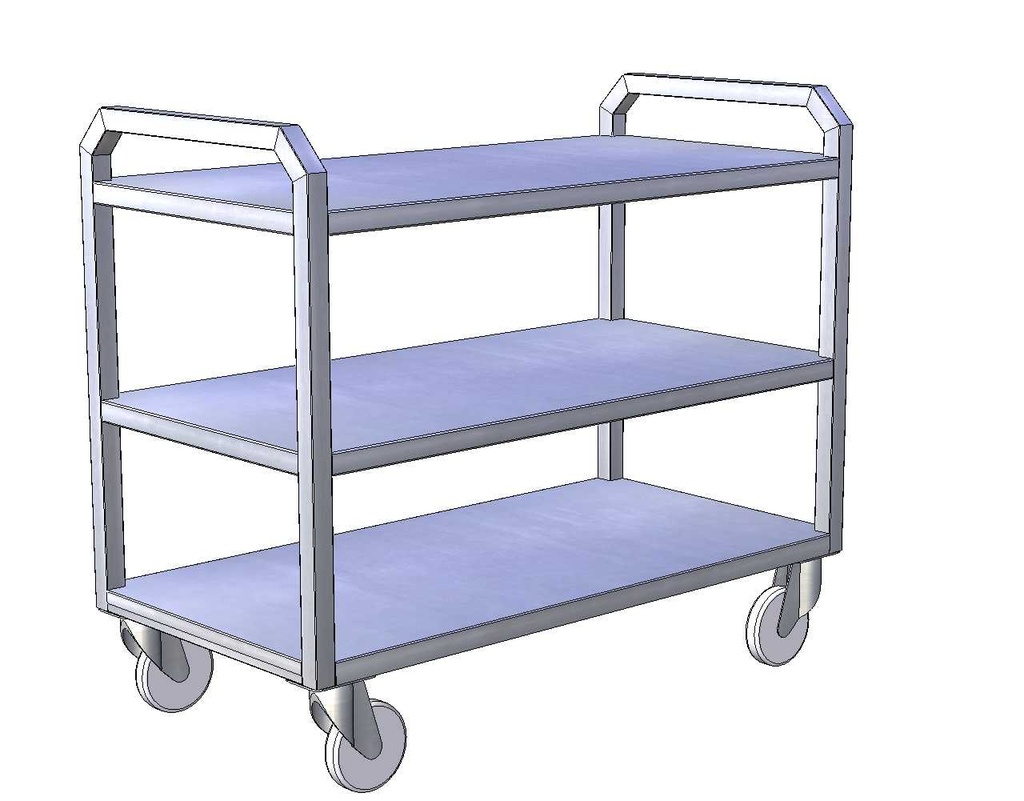 Servírorací vozík 3 police