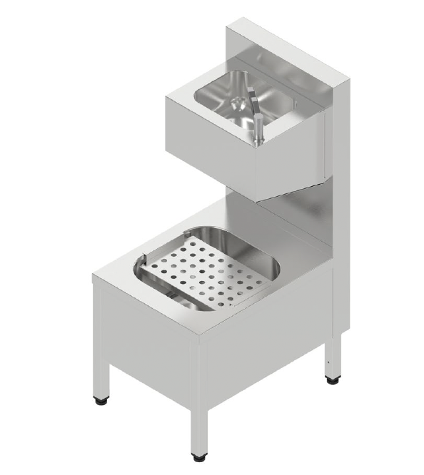 Kombinovaná výlevka celonerezová