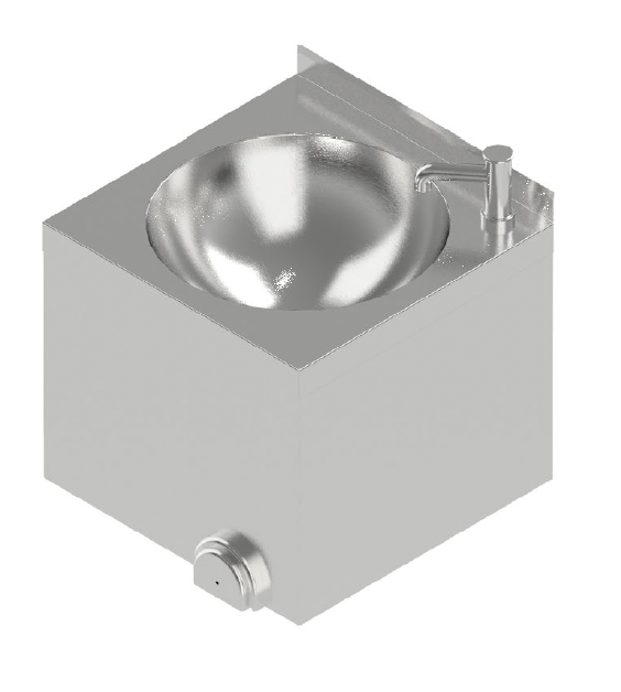 Nástenný drez s kolenovou batériou