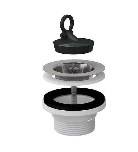 Drezová výpusť pre stoly s 2 vaňami