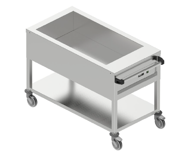 Výdajný ohrevný vozík so zváranou vaňou