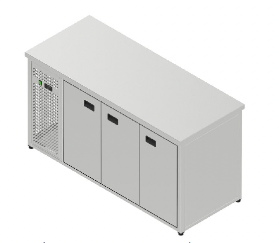 Chladiaci stôl pre GN - 3 dvere
