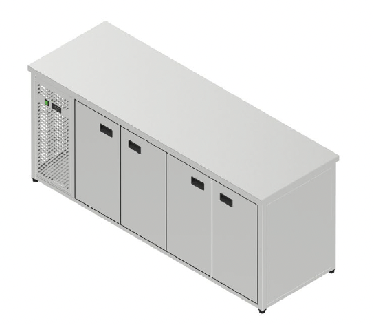 Chladiaci stôl pre GN - 4 dvere