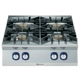 [391003] Plynový sporák - HP, 4 horáky, 4x10kW - high power, 1/1 modul 800mm - bez podstavby