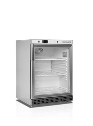 [UR200SG] Chladiaca skriňa na nápoje, 136 l, presklená /nerez