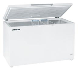 [EFL 4655] Truhlicová mraznička so statickým chladením, 404 l, biela, zdvíhací oceľový kryt