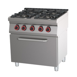 [SPBT-70/80-21G] Sporák plyn. s rúrou, 4 x horák, 800/700