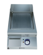 [391356] Grilovacia doska, EL, vrúbkovaná, 1/2 modul - 400 mm, bez podstavby