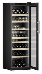 [WFbli 5241] Vinotéka, 1 zóna, 443 l, čierna, presklené dvere, smart