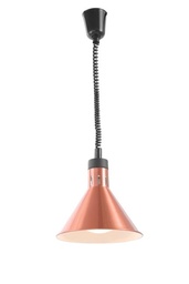 [273876] Lampa na ohrev jedál – závesná, kužeľová, HENDI, Medená, 230V/250W, ø275x(H)250mm
