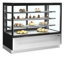 [LPD 1503 F Black] Chladiaca vitrína cukrárska, 680 l, čierna