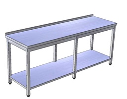 Pracovný stôl veľký s policou