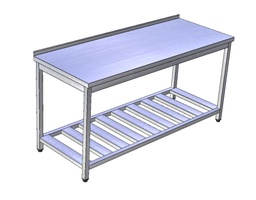 Pracovný stôl s roštom