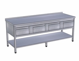 Pracovný stôl štvorzásuvkový