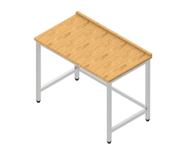 Pracovný stôl s bukovou doskou