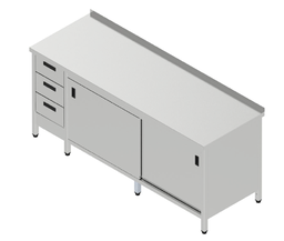 Pracovná skriňa veľká so zásuvkovým blokom