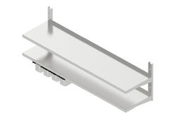 Nástenná dvojpolica na koreničky