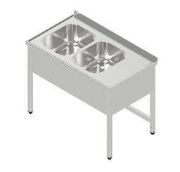 Umývací stôl dvojdrez krytovaný