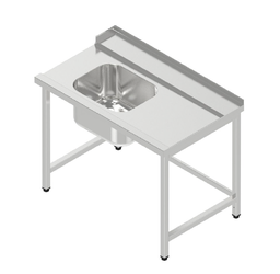 Vstupný stôl umývací jednodrez