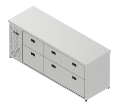 [PNS-060_2160x700x900] Chladiaci stôl nápojový - 6 zásuviek