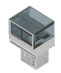 Vstavaná chladiaca vitrína obslužná - mech. termostat
