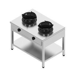 Plynový sporák - 2 horáky - 2x13 kW, V 850 mm