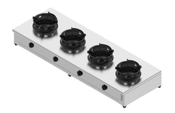 Plynový sporák - 4 horáky - 4x13 kW, V 257 mm